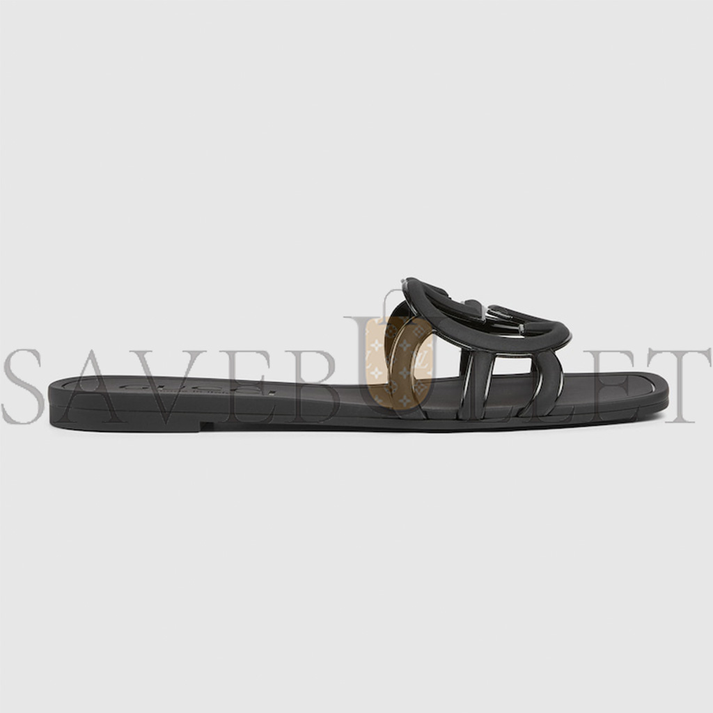 GUCCI WOMEN'S INTERLOCKING G SLIDE SANDAL 780307 GUCCI WOMEN'S INTERLOCKING G SLIDE SANDAL 780307
